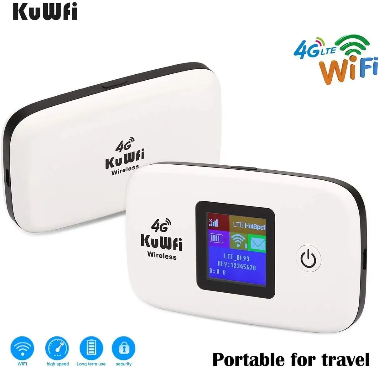 KuWFi 4G LTE Unlocked, AT&TT-Mobile Users - 51ThQgkj9gL._AC_SL1210_